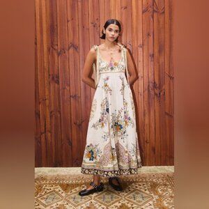 Alemais Antoinette Ballet Maxi Sundress in Linen